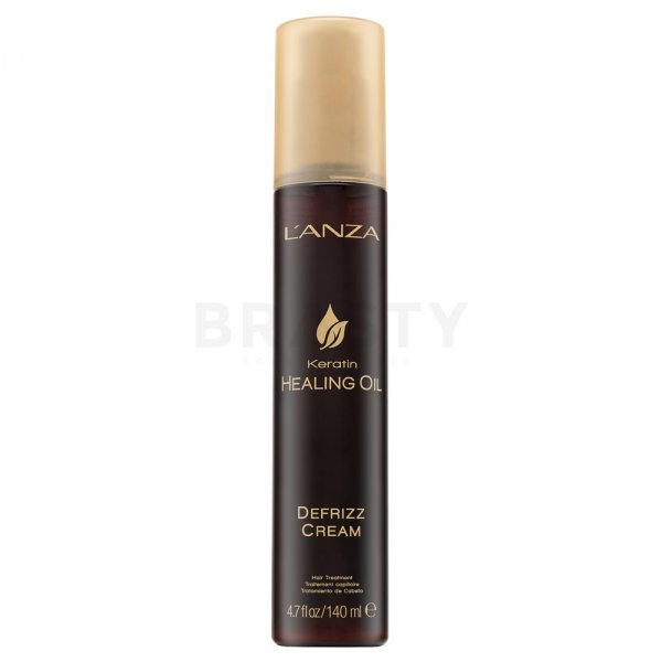 L’ANZA Keratin Healing Oil Defrizz Cream uhlazující krém pro snadné rozčesávání vlasů 140 ml