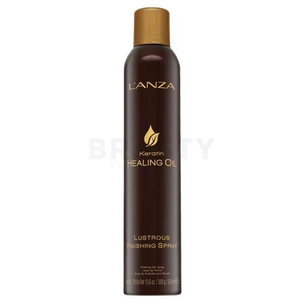 L’ANZA Keratin Healing Oil Lustrous Finishing Spray kräftigendes Spray ohne Spülung gegen gekräuseltes Haar 350 ml