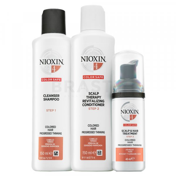 Nioxin System 4 Trial Kit sada proti vypadávaniu farbených vlasov 150 ml + 150 ml + 40 ml