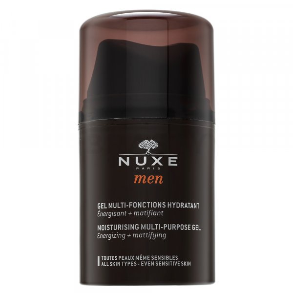 Nuxe Men Moisturizing Multi-Purpose Gel pleťový gel s hydratačním účinkem 50 ml DAMAGE BOX