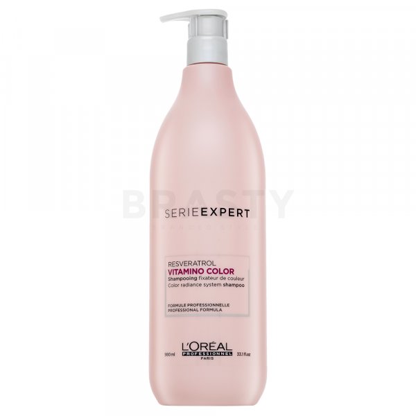 L´Oréal Professionnel Série Expert Vitamino Color Resveratrol Shampoo posilujúci šampón pre lesk a ochranu farbených vlasov 980 ml