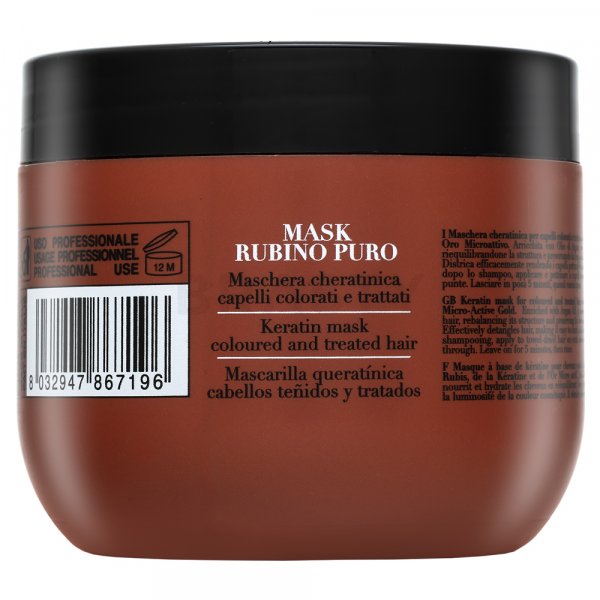 Fanola Oro Therapy Rubino Puro Mask mască hrănitoare pentru păr vopsit 300 ml