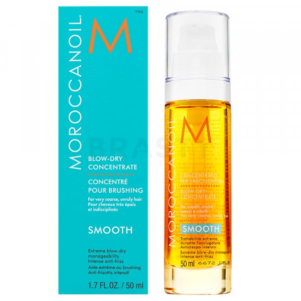 Moroccanoil Smooth Blow-Dry Concentrate olio per capelli lisciante contro l'effetto crespo 50 ml