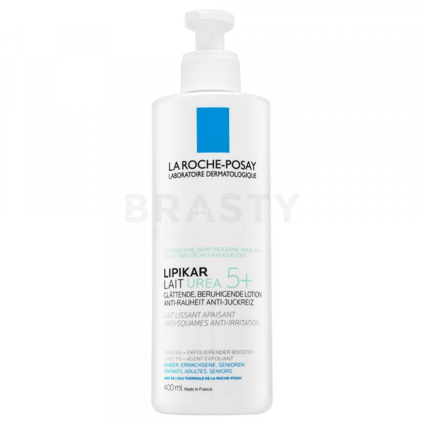 La Roche-Posay Lipikar Lait Urea 5+ Smoothing Soothing Lotion hidratáló testápoló száraz arcbőrre 400 ml