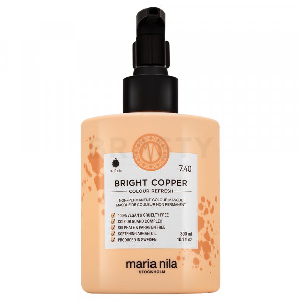 Maria Nila Colour Refresh подхранваща маска с цветни пигменти за съживяване на медни оттенъци Bright Copper 300 ml