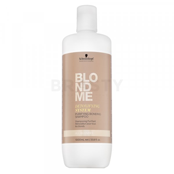 Schwarzkopf Professional BlondMe Detoxifying System Purifying Bonding Shampoo čisticí šampon pro blond vlasy 1000 ml