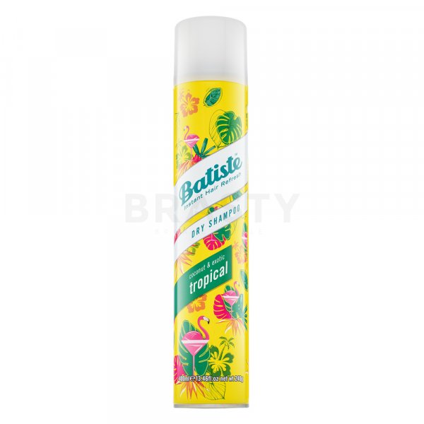 Batiste Dry Shampoo Coconut&Exotic Tropical suchý šampon pro všechny typy vlasů 400 ml