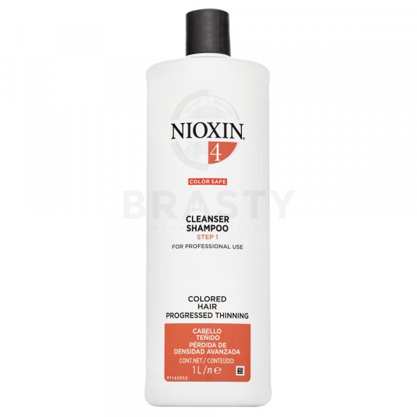 Nioxin System 4 Cleanser Shampoo Pflegeshampoo für feines und gefärbtes Haar 1000 ml