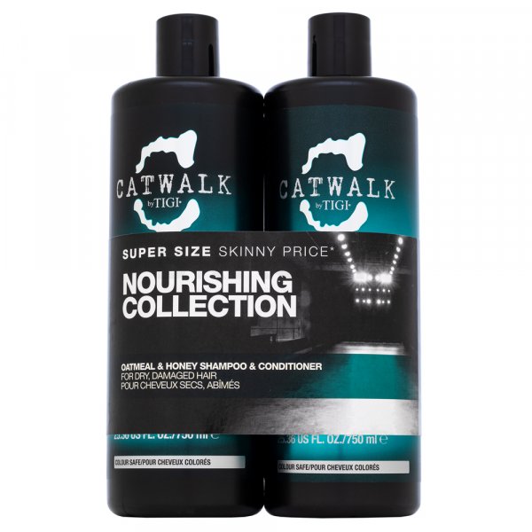 Tigi Catwalk Oatmeal & Honey Shampoo & Conditioner šampón a kondicionér pre suché a poškodené vlasy 750 ml + 750 ml