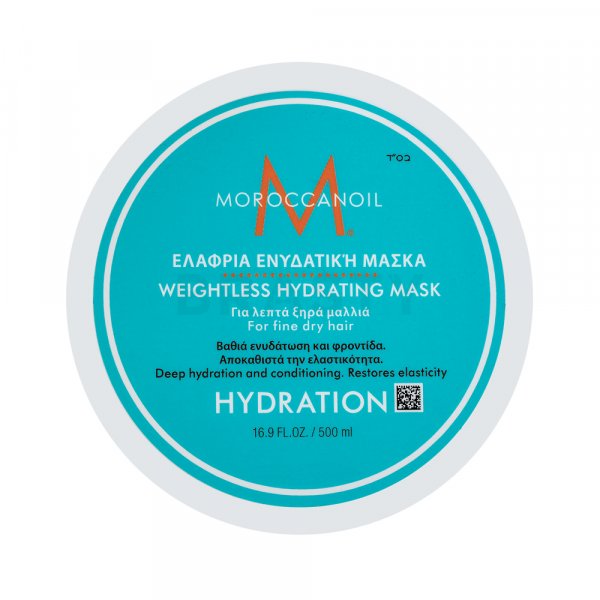 Moroccanoil Hydration Weightless Hydrating Mask posilňujúca maska pre suché a jemné vlasy 500 ml