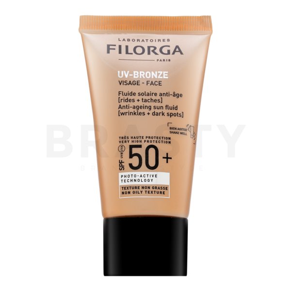 Filorga UV-Bronze Face Anti-Ageing Sun Fluid SPF50+ vochtinbrengende en beschermende vloeistof anti-pigmentvlekken 40 ml