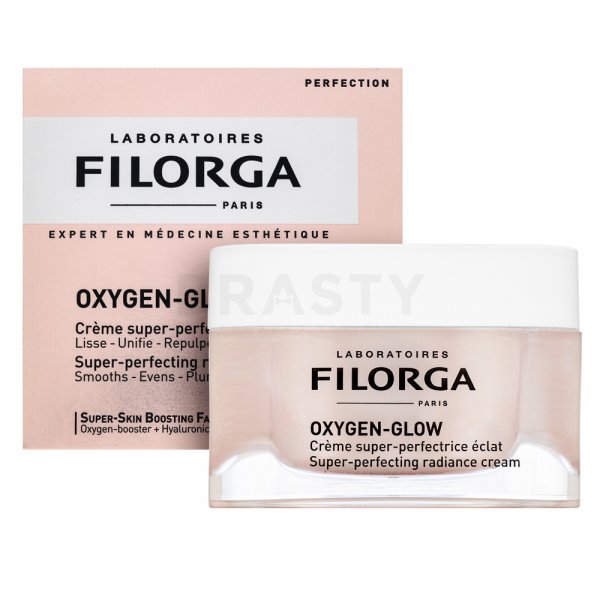 Filorga Oxygen-Glow Super-Perfecting Radiance Cream világosító és fiatalító krém az arcbőr hiányosságai ellen 50 ml
