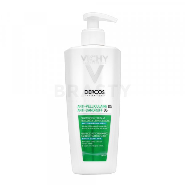 Vichy Dercos Anti-Dandruff DS Dermatological Shampoo sampon korpásodás ellen normál és zsíros hajra 390 ml