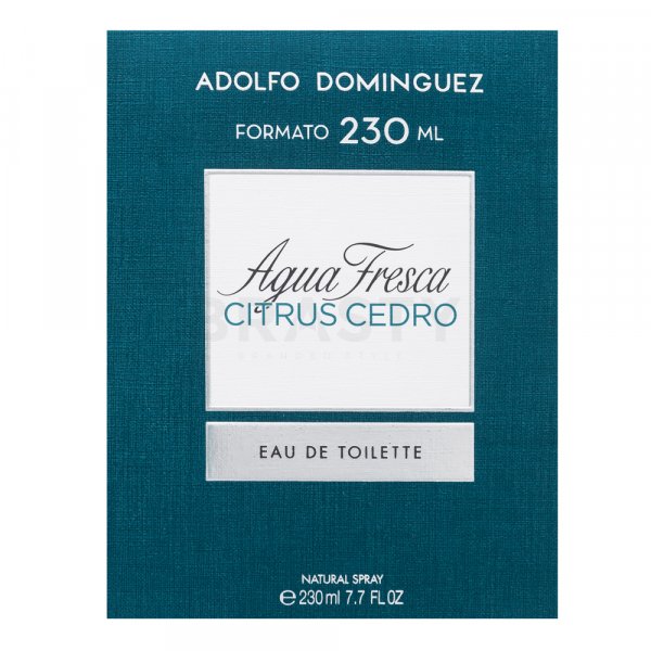 Adolfo Dominguez Agua Fresca Citrus Cedro Eau de Toilette voor mannen 230 ml