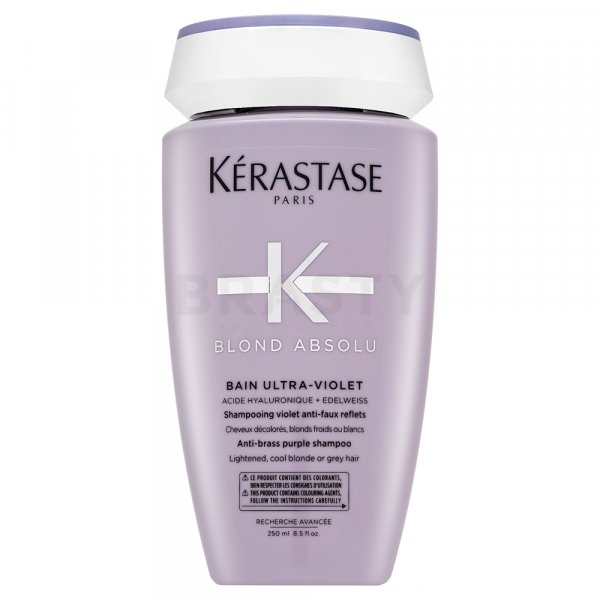 Kérastase Blond Absolu Bain Ultra-Violet Voedende Shampoo voor platinablond en grijs haar 250 ml