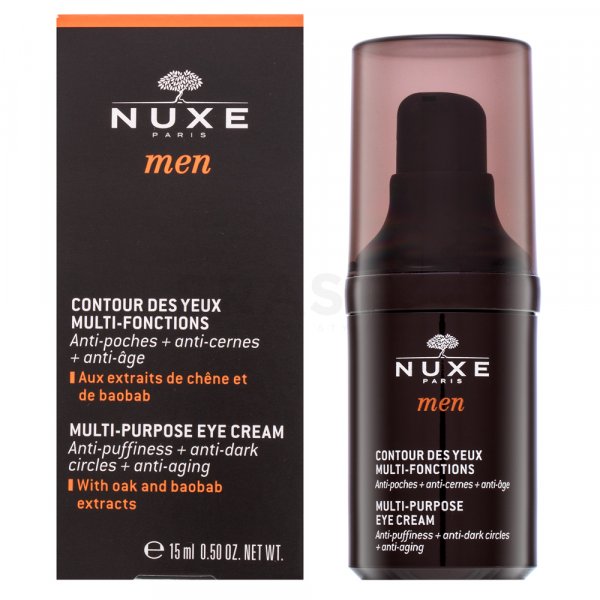 Nuxe Men Multi-Purpose Eye Cream crema alisadora para contorno de ojos contra arrugas, hinchazones y ojeras 15 ml