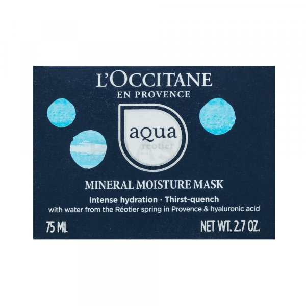L'Occitane Aqua Réotier Mineral Moisture Mask maska o działaniu nawilżającym 75 ml