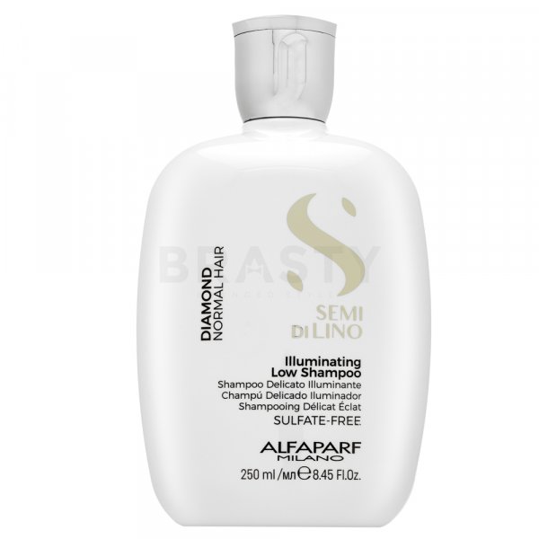 Alfaparf Milano Semi Di Lino Diamond Illuminating Low Shampoo aufhellendes Shampoo für normales Haar 250 ml