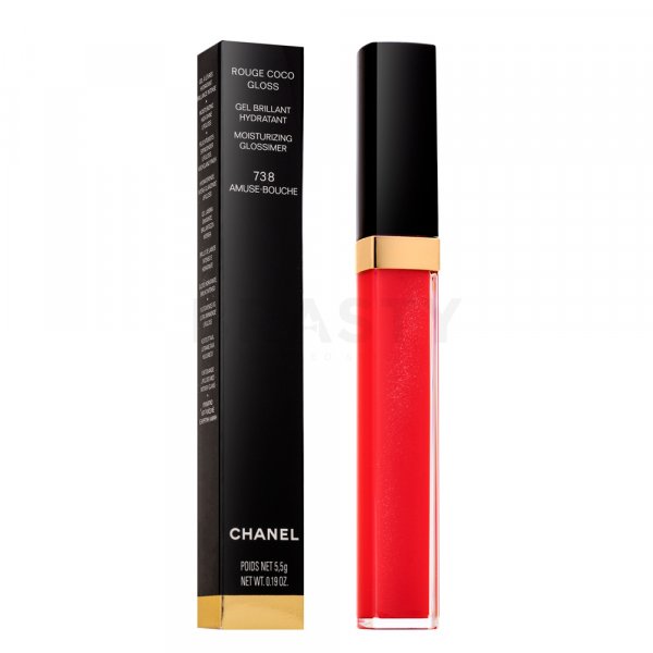Chanel Rouge Coco Gloss Amuse-Bouche 738 lip gloss cu efect de hidratare 5,5 g