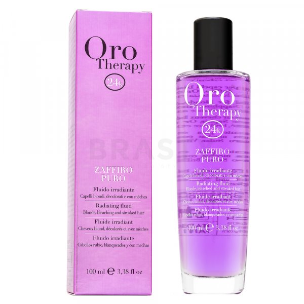 Fanola Oro Therapy Zaffiro Puro Radiating Fluid bezoplachová péče pro zářivý lesk vlasů 100 ml