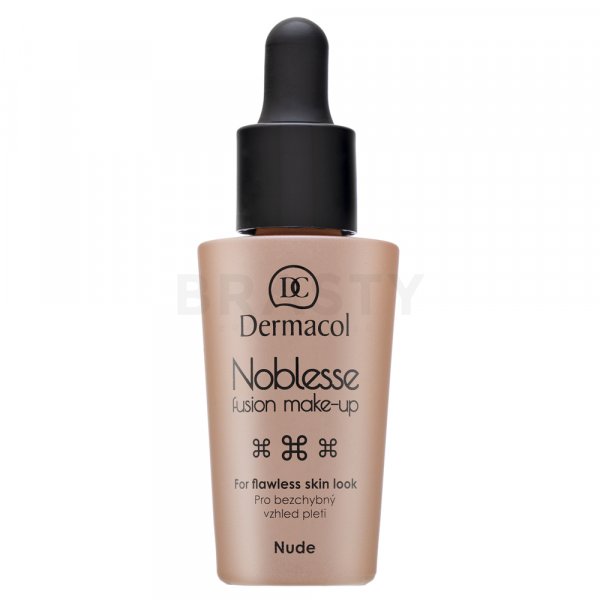 Dermacol Noblesse Fusion Make-Up tekutý make-up pro sjednocenou a rozjasněnou pleť 02 Nude 25 ml