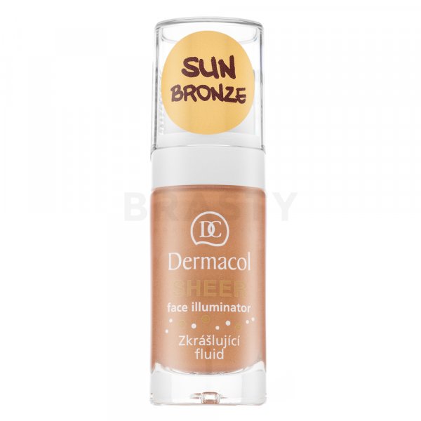 Dermacol Sheer Face Illuminator skrášľujúci fluid pre zjednotenú a rozjasnenú pleť Sun Bronze 15 ml