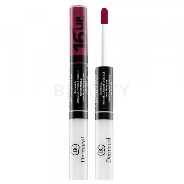 Dermacol 16H Lip Colour zweiphasige, langanhaltende Farbe und Gloss für die Lippen No. 22 7,1 ml