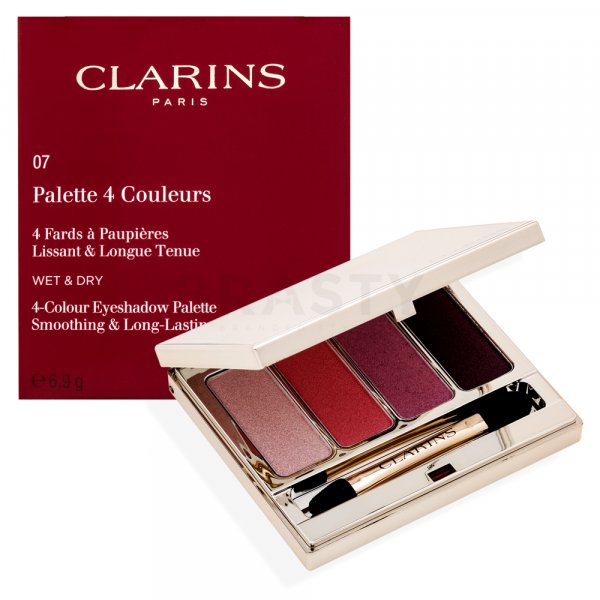 Clarins 4-Colour Eyeshadow Palette 07 Lovely Rose paletka očních stínů 6,9 g