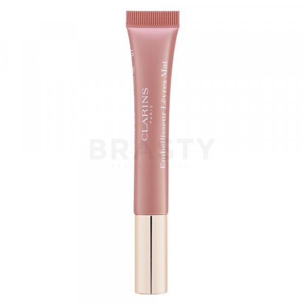 Clarins Velvet Lip Perfector lesk na rty s hydratačním účinkem 01 Nude 12 ml