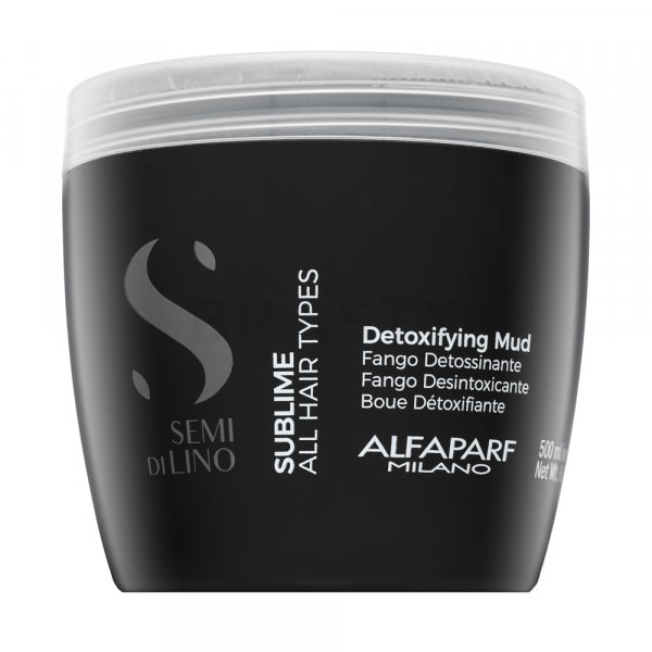 Alfaparf Milano Semi Di Lino Sublime Detoxifying Mud Vochtinbrengende reinigingscrème voor alle haartypes 500 ml
