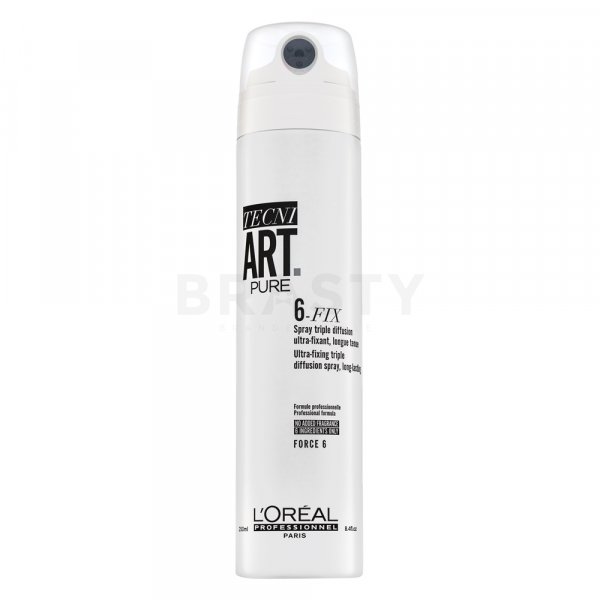L´Oréal Professionnel Tecni.Art Pure 6-Fix Ultra Fixing Spray hajformázó spray extra erős fixálásért 250 ml