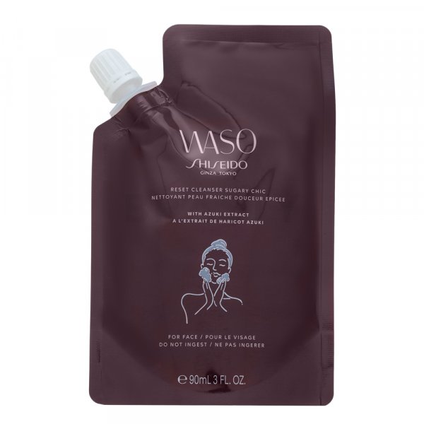Shiseido Waso Reset Cleanser Sugary Chic oczyszczający żel do twarzy z właściwościami peelingowymi 90 ml