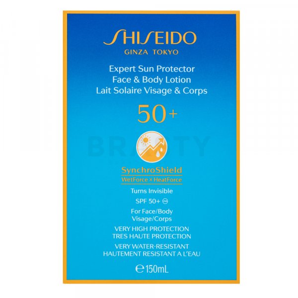 Shiseido Expert Sun Protector Face & Body Lotion SPF50+ krém na opaľovanie 150 ml