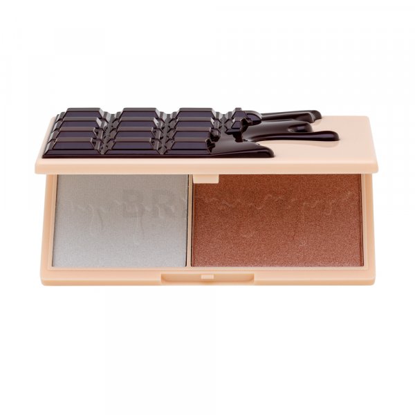 I Heart Revolution Mini Chocolate Highlighter Palette - Fondue Lidschatten & Kontourpalette für eine einheitliche und aufgehellte Gesichtshaut 11 g