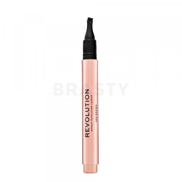 Makeup Revolution Fast Brow Clickable Pomade Pen - Ash Brown creion sprâncene 1 ml