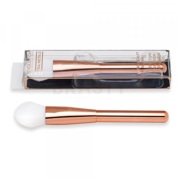 Makeup Revolution Ultra Metals Sculpt Blush Brush F303 pensulă pentru blush