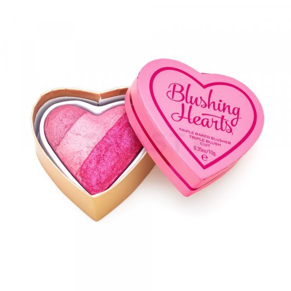 I Heart Revolution Blushing Hearts Triple Baked Blusher pudrová tvářenka Blushing Heart 10 g