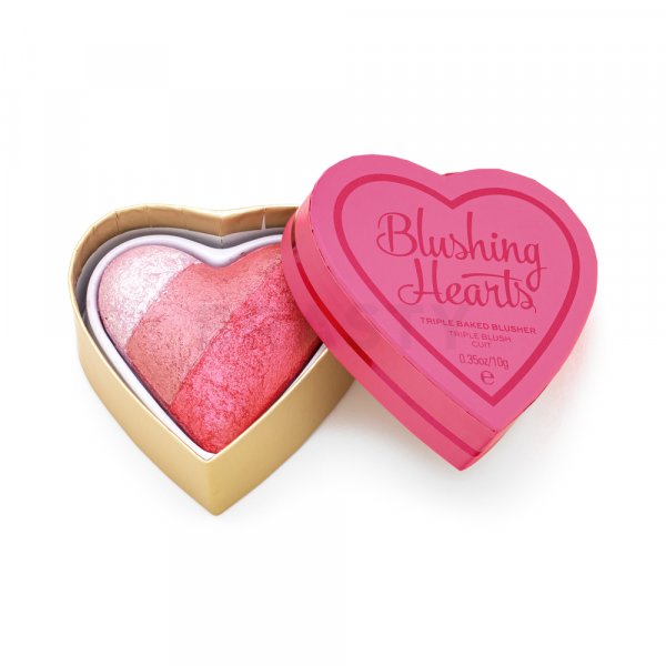 I Heart Revolution Blushing Hearts Triple Baked Blusher pudrová tvářenka Bursting With Love 10 g