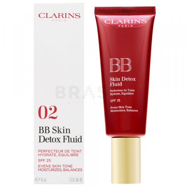 Clarins BB Skin Detox Fluid BB krém pre zjednotenie farebného tónu pleti 02 Medium 45 ml