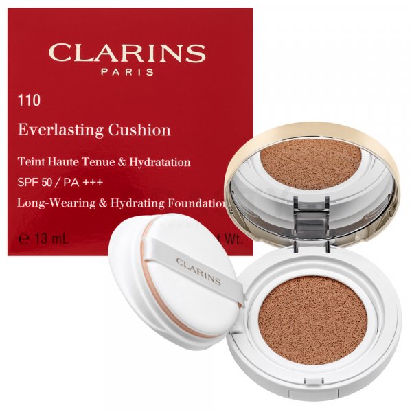 Clarins Everlasting Cushion Foundation dlouhotrvající make-up 110 Honey 13 ml