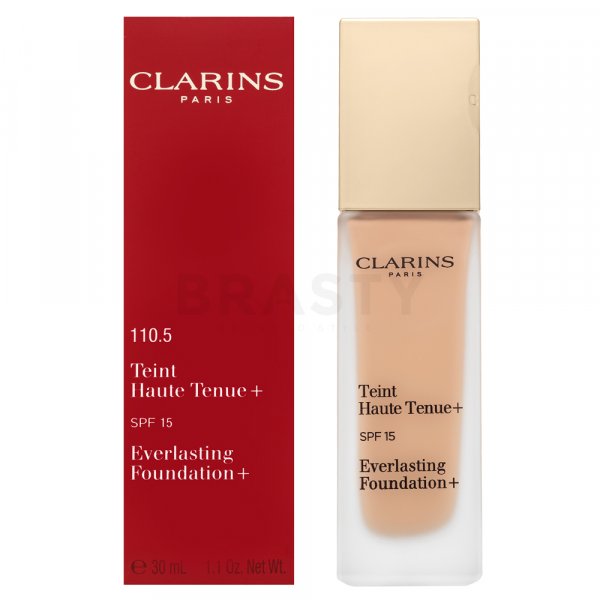 Clarins Everlasting Foundation+ dlouhotrvající make-up 110,5 Almond 30 ml