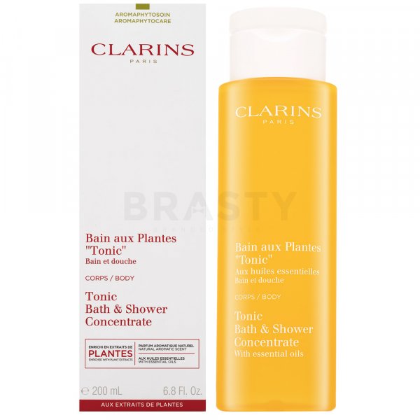 Clarins Tonic Bath & Shower Concentrate relaxačný kúpeľový a sprchový gél s esenciálnymi olejmi 200 ml