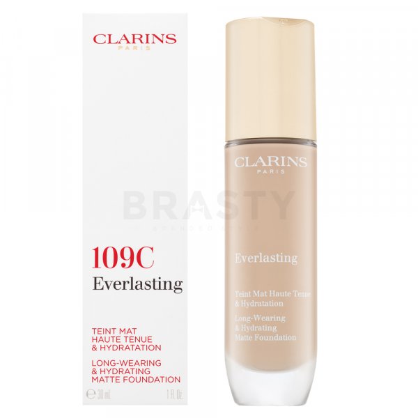 Clarins Everlasting Long-Wearing & Hydrating Matte Foundation dlhotrvajúci make-up pre matný efekt 109C 30 ml