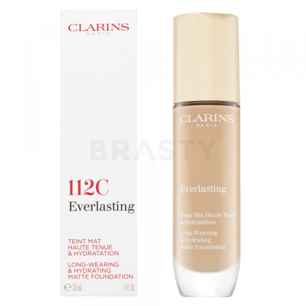 Clarins Everlasting Long-Wearing & Hydrating Matte Foundation langhoudende make-up voor een mat effect 112C 30 ml