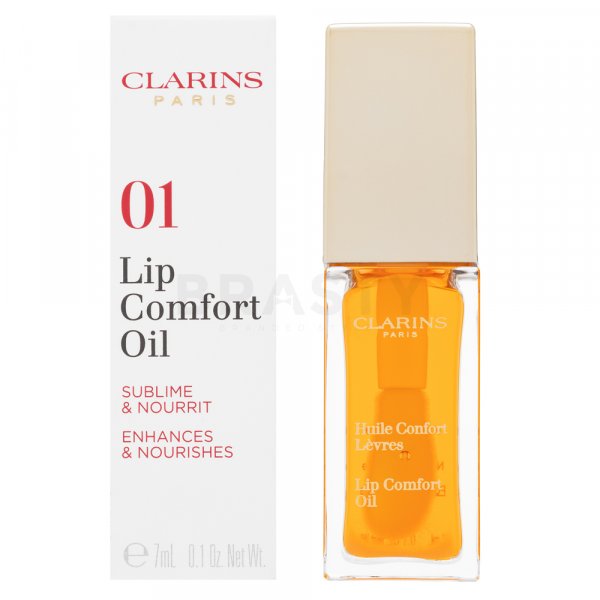 Clarins Instant Light Lip Comfort Oil výživný balzam na pery 01 Honey 7 ml