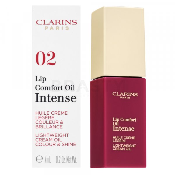 Clarins Lip Comfort Oil Intense błyszczyk do ust o działaniu nawilżającym 02 Intense Plum 7 ml