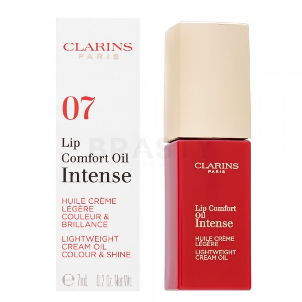 Clarins Lip Comfort Oil Intense lesk na rty s hydratačním účinkem 07 Intense Red 7 ml