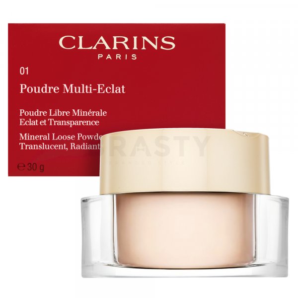 Clarins Poudre Multi-Eclat Mineral Loose Powder transparentný púder pre zjednotenú a rozjasnenú pleť 01 Light 30 g