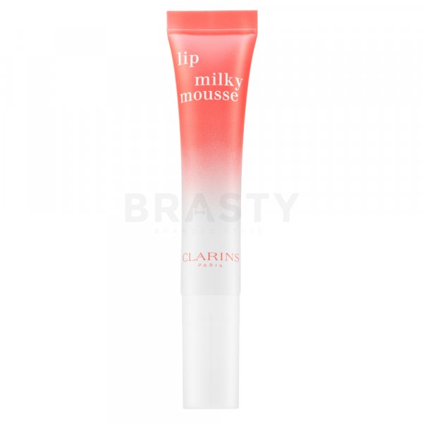 Clarins Lip Milky Mousse výživný balzam na pery s hydratačným účinkom 01 Milky Strawberry 10 ml