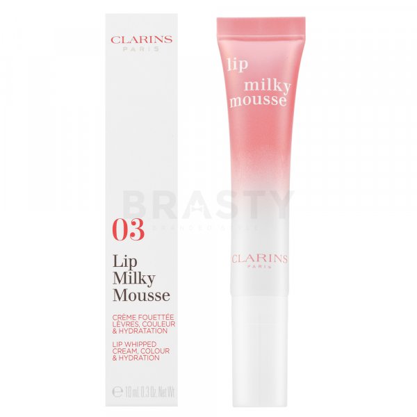 Clarins Lip Milky Mousse 03 Milky Pink odżywczy balsam do ust o działaniu nawilżającym 10 ml